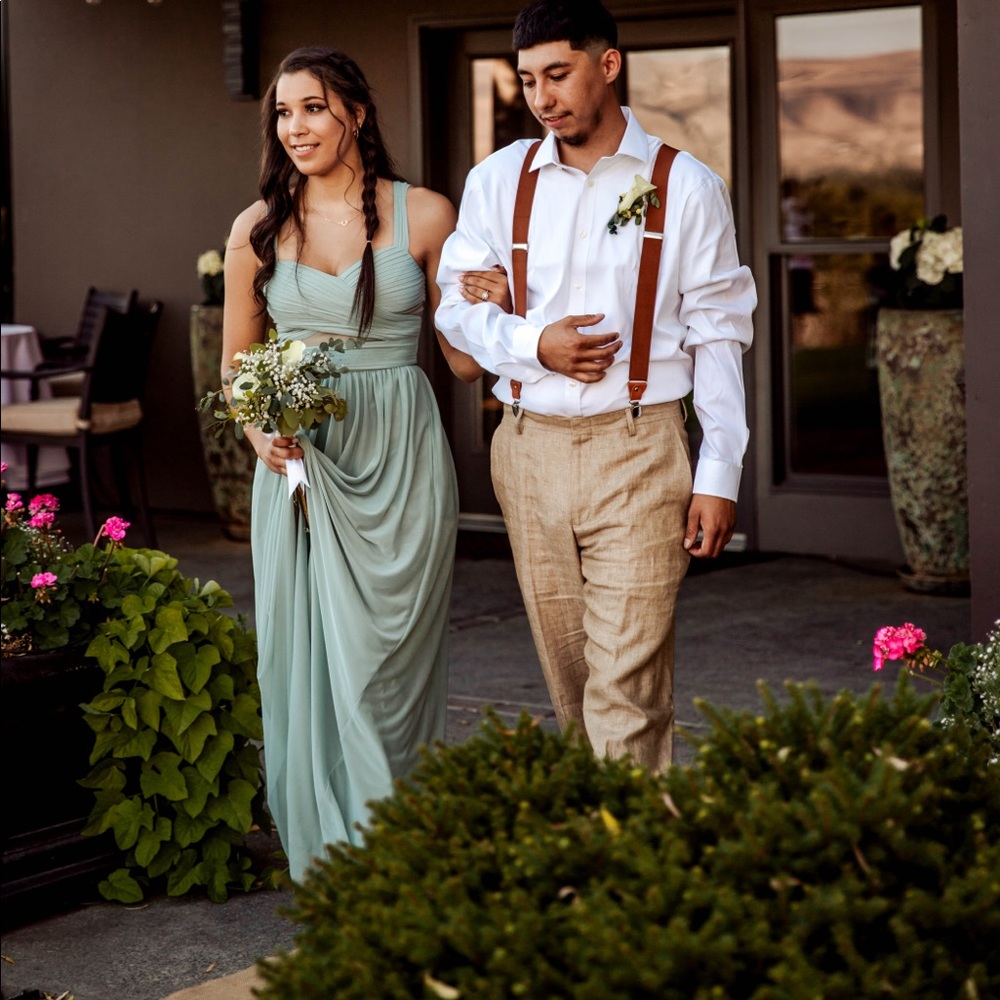 Size S_Sage Green_Maxi_Mesh_BirdyGrey_Bridesmaid_Only Worn ONCE - Picture 7 of 9